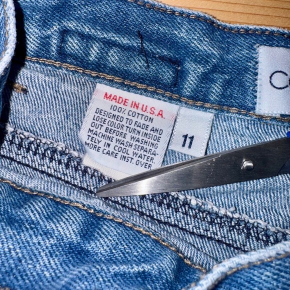 Vintage Calvin Klein High Rise Mom Jeans Size 27‎ (Tagged 11) USA 90s - Picture 2 of 7
